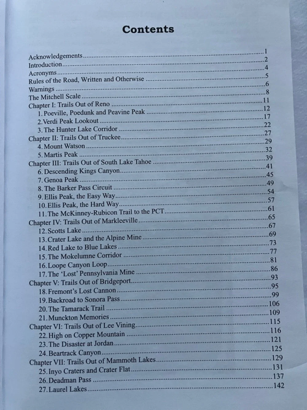 Eastern High Sierra Trail Books